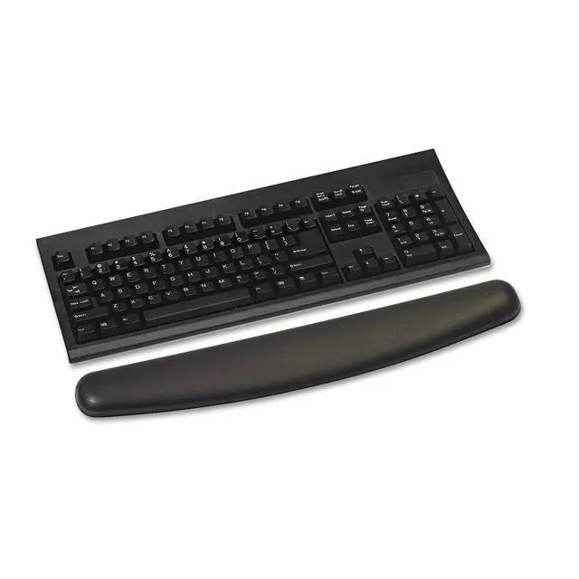 Alt view image 2 of 7 - WR309LE Gel Wrist Rest for Keyboard Leatherette, Black