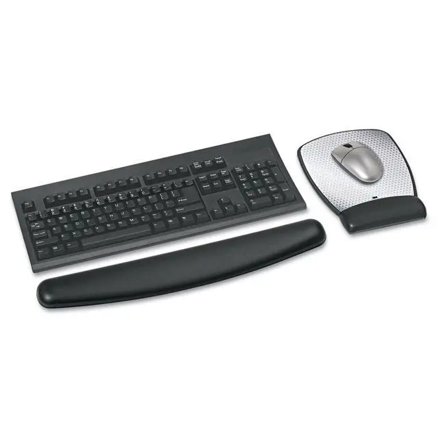 Alt view image 3 of 7 - WR309LE Gel Wrist Rest for Keyboard Leatherette, Black