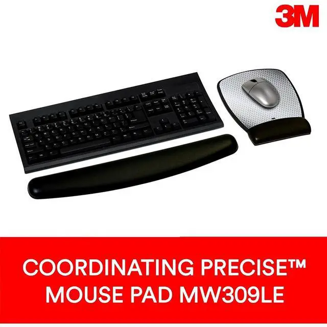 Alt view image 5 of 7 - WR309LE Gel Wrist Rest for Keyboard Leatherette, Black