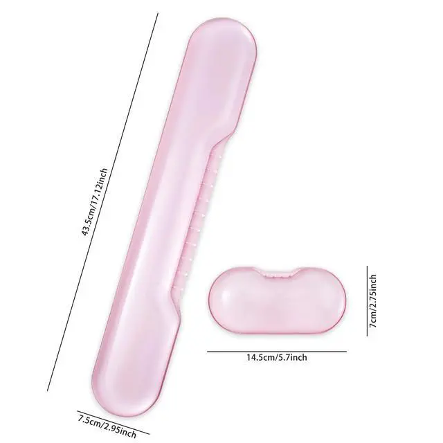 Alt view image 4 of 7 - Gel Wrist Rest for Keyboard and Mouse, Pink Wrist Rest Set