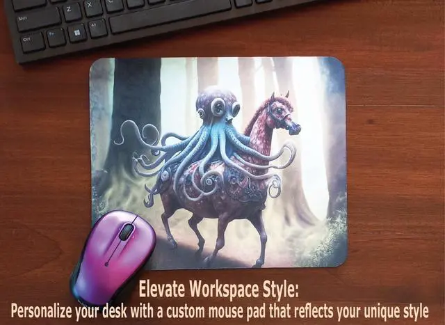 Alt view image 7 of 7 - Personalized Mouse Pad - Add Pictures, Text, Logo or Art Design and Make Your Own Customized Mousepad. Each Custom Mouse Mat Comes in a Colorful Gift Bag. Personalized Your Gaming Mousepad (Landscape)