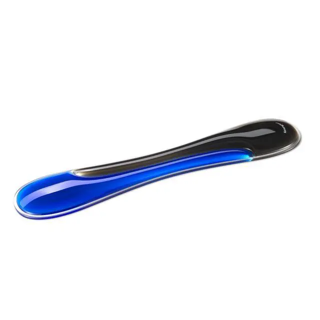 Main image of Slim Duo Gel Wrist Rest for Low Profile Keyboard, Wrist Pad for Keyboard, Ergonomic Wrist Pad for Computer, Non-Skid Computer Pad with Wrist Support, Blue K62441WW, 19" x 3.7"x 0.7
