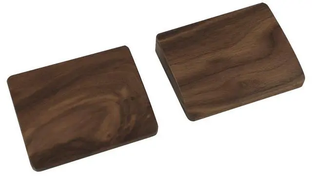 Main image of 2 pcs Mini Wood Wrist Rest Portable Movable Solid Wooden Walnut Beech for Most Mechanical Keyboard Numpad Sp64