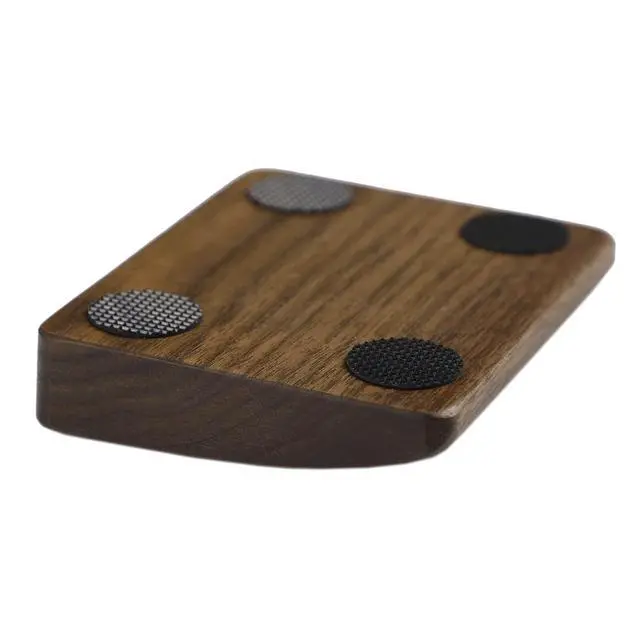 Alt view image 4 of 7 - 2 pcs Mini Wood Wrist Rest Portable Movable Solid Wooden Walnut Beech for Most Mechanical Keyboard Numpad Sp64