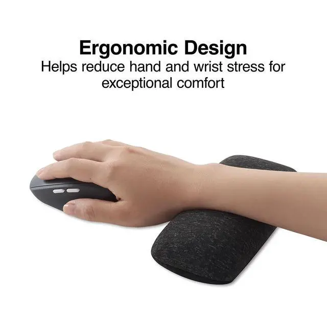 Alt view image 3 of 4 - Beaded Keyboard Wrist Rest, Ergonomic NonSlip Support Cushion for Comfortable Typing, Durable BeadFilled Design for Office & Computer Use, Black