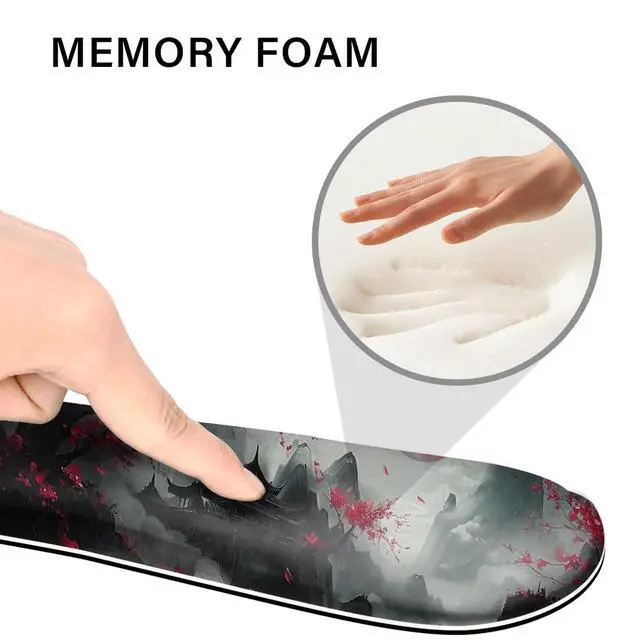 Alt view image 3 of 6 - Desk Pad and Keyboard Wrist Rest,Janpense Large Mouse Pad + Keyboard Pad+Mouse Wrist Support, Non-Slip Desk Mat Protector for Office, Home 31.5×11.8 Inches Cherry Blossom