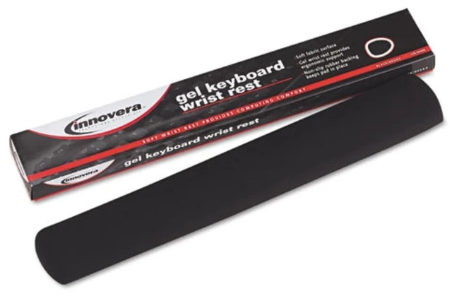 Alt view image 2 of 2 - 50458 Gel Nonskid Keyboard Wrist Rest, Black (IVR50458)