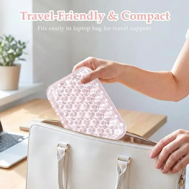 Alt view image 6 of 7 - Gel Elbow Rest Pad for Desk, Arm Wrist Rest Pad Support for Keyboard and Mouse, Ergonomic Computer Wrist Support for Typing Pain Relief, Pink