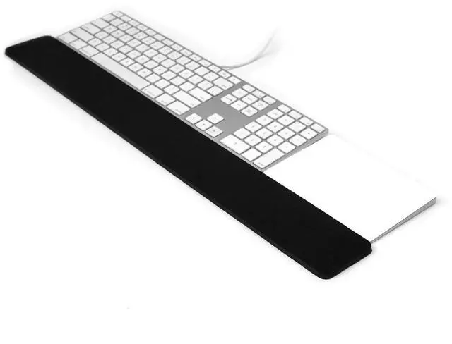 Main image of Slim Wrist Pad 24" x 4" x 0.375" Inch Extra Long Soft Profile Keyboard & Mousepad Wrists Rest for 1/4 Inch Thick Keyboard with Trackpad or Mouse Ergonomic Support