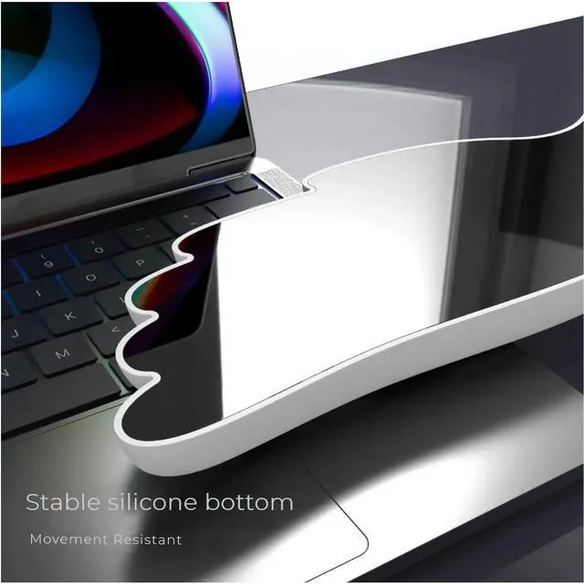 Alt view image 5 of 7 - inbesk Angel Wing Wrist Rest Ergonomic Memory Foam Wrist Rest for Computer Keyboard Mouse Set, Cute Gaming Keyboard Cushion Hand Support PU Leather Surface Anti-Slip Waterproof White Angel Wing(white)
