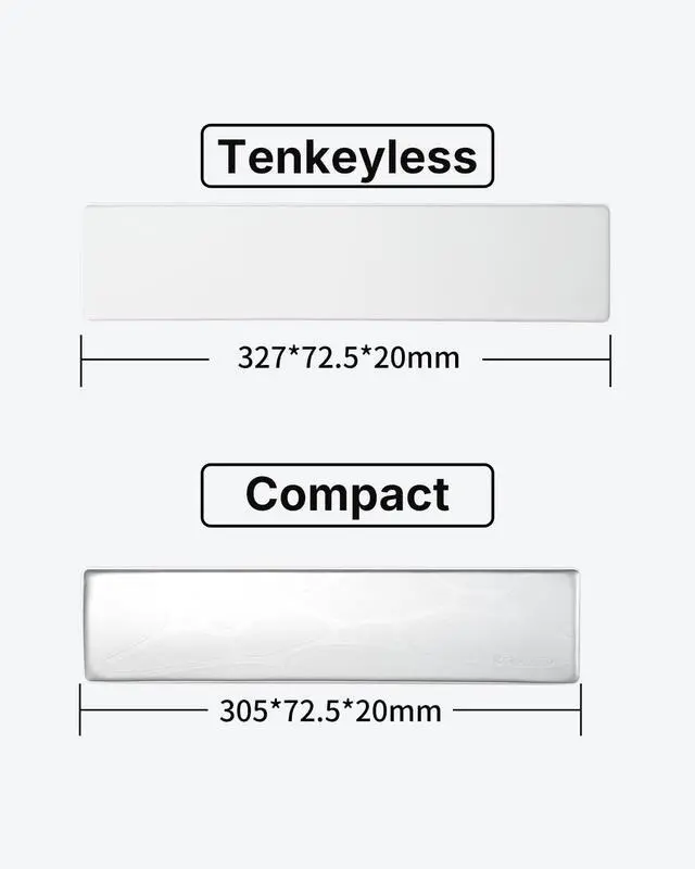 Alt view image 5 of 7 - 75% Keyboard Wrist Rest Pad - White