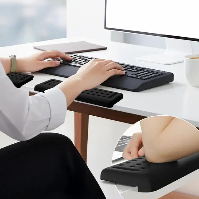 Main image of Keyboard Wrist Rest with Edge Protector - 11.8 Inch 2 Pack L Shaped Desk Pad