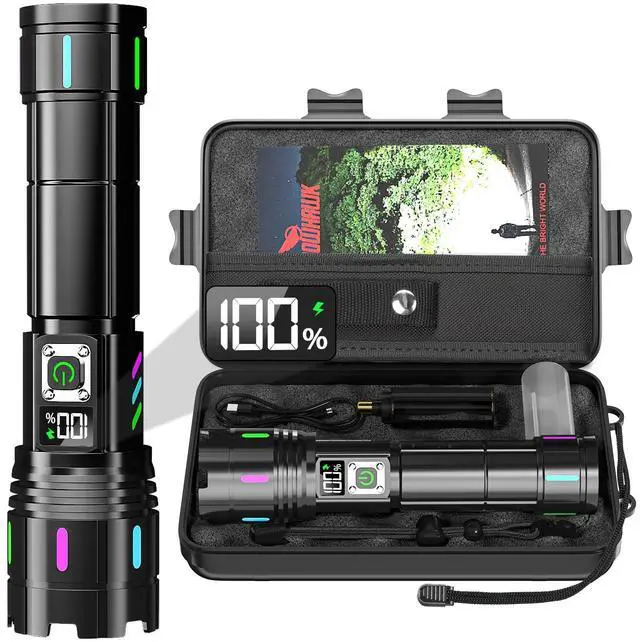 Main image of Flashlight 20000 High Lumens Rechargeable 30W Super Bright LED Flash Light