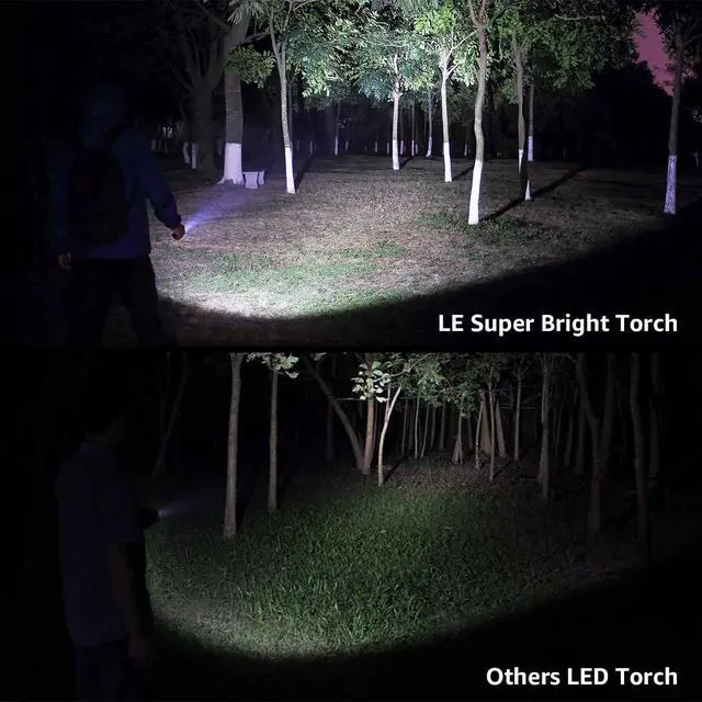 Alt view image 7 of 7 - Lighting EVER LED Flashlight, High Lumens Waterproof Adjustable Focus