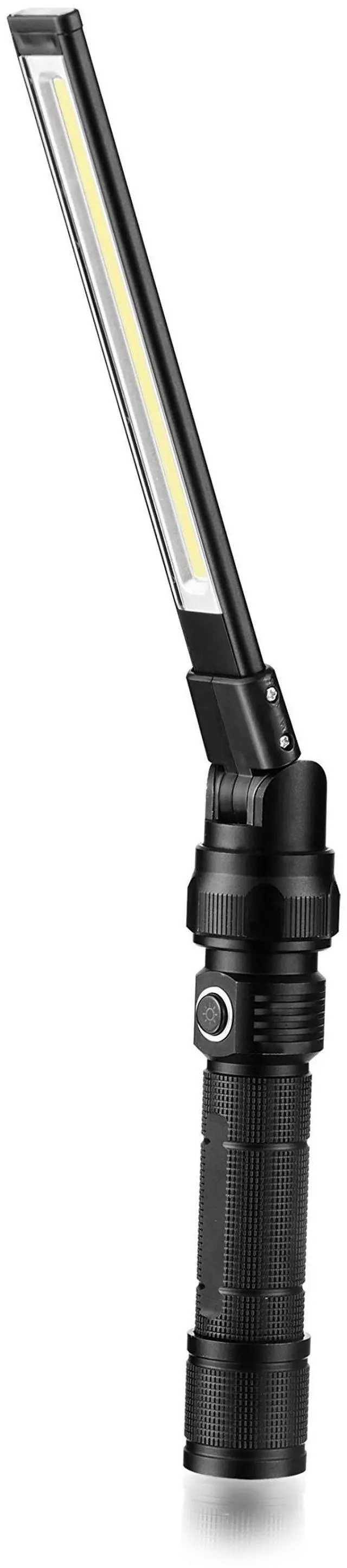 Main image of NT-7543 Foldable Rechargeable LED Work Light, COB LED Slim Work Light with Magnetic Base. Ultra Bright Flashlight, Cast Aluminum, Mechanics, Car Repair, Outdoor, Camping, Emergency, Garage