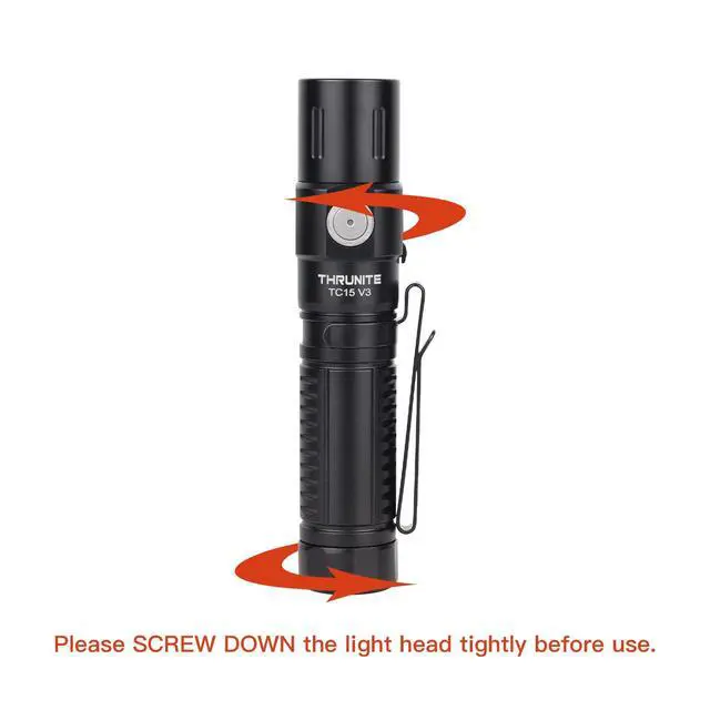 Alt view image 5 of 7 - TC15 V3 LED Flashlight, 2403 High Lumens USB-C Rechargeable Flashlights, 732ft Beam EDC Tactical Flashlight, Pocket Handheld Flash Light for Camping, Emergency & Outdoor