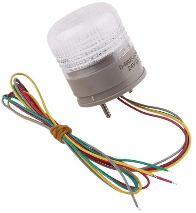 Main image of 1pc Red Yellow Green 3in1 Flashing Signal Warning Light DC12V24V LED Indicator Lamp with Buzzer Small Alarm Light(No Sound-Steady Lamp,12V)