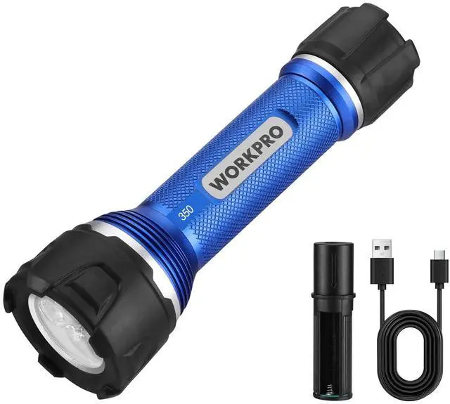 Main image of Flashlight Rechargeable, Aluminum IPX7 Waterproof LED Flash Light