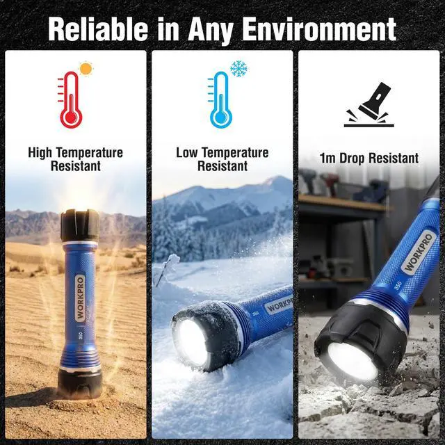 Alt view image 6 of 7 - Flashlight Rechargeable, Aluminum IPX7 Waterproof LED Flash Light
