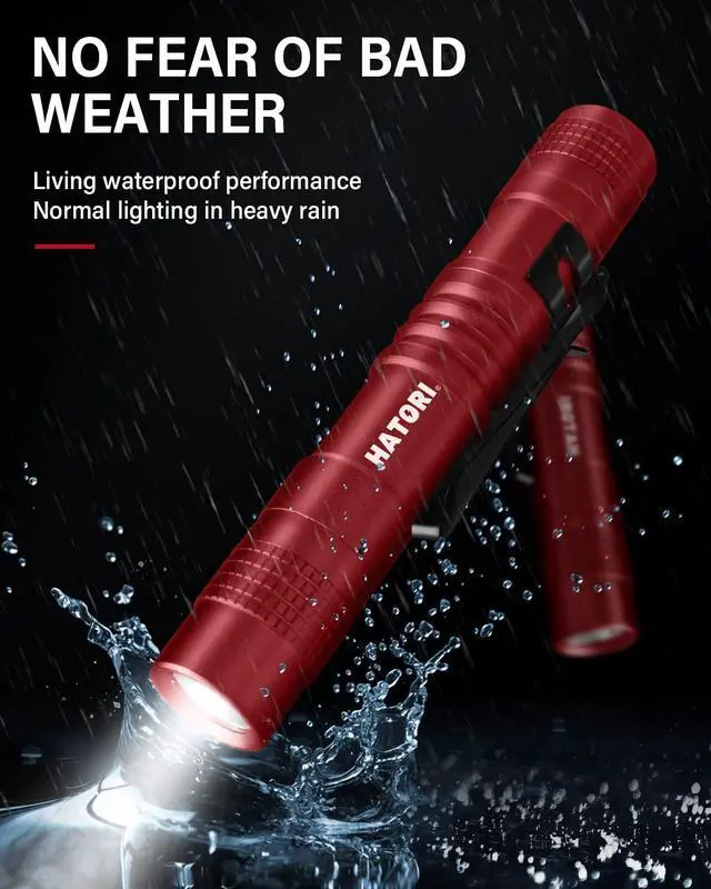 Alt view image 4 of 7 - Flashlights Bright LED Flashlight Super Mini Flashlight with High Lumens Flash Light Pen Light Small Flashlights for Emergencies Outdoor Pocket Flashlight (1 Pack)