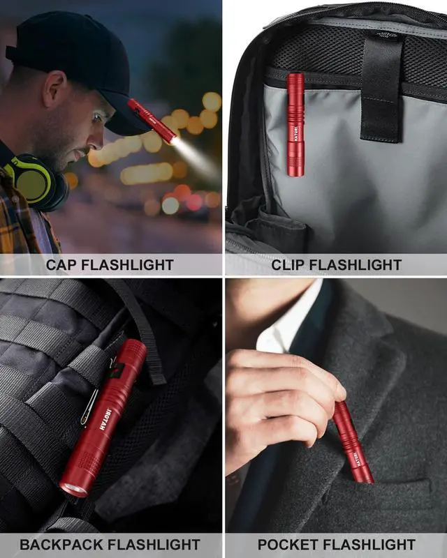 Alt view image 6 of 7 - Flashlights Bright LED Flashlight Super Mini Flashlight with High Lumens Flash Light Pen Light Small Flashlights for Emergencies Outdoor Pocket Flashlight (1 Pack)