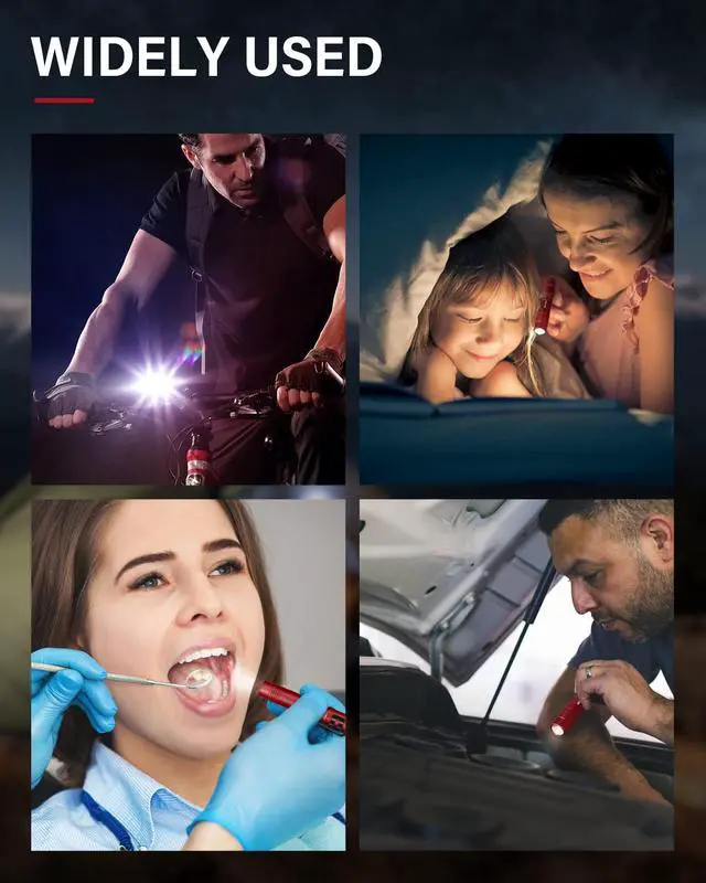 Alt view image 7 of 7 - Flashlights Bright LED Flashlight Super Mini Flashlight with High Lumens Flash Light Pen Light Small Flashlights for Emergencies Outdoor Pocket Flashlight (1 Pack)
