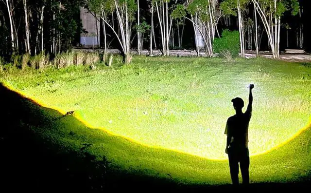Alt view image 2 of 7 - Rechargeable LED Flashlight 990,000 Lumens, High Powerful Flashlights with 8 Modes, IPX7 Waterproof, Handheld Flash Light for Camping Hiking Emergency Home
