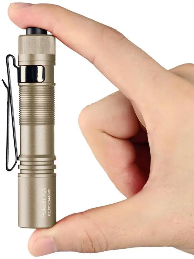 Main image of Pokelit AA Mini Flashlight with Clip, 1000 High Lumens EDC Light