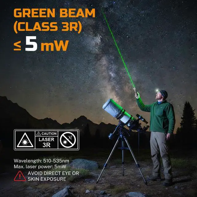 Alt view image 4 of 7 - Rechargeable EDC Flashlight with 500LM White Light and Green Beam