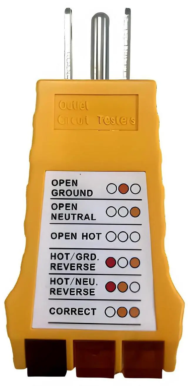 Main image of Outlet Tester, Socket Tester for Standard North American AC Electrical Outlets, Receptacle Tester for Plug Security Test