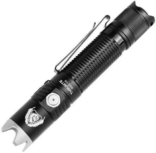 Main image of BSS V6 Tactical Flashlight High 2000 Lumens, Black Scout Survival USB-C Rechargeable LED Flashlights, 6 Modes EDC Handheld Light with Dual Switch & Holster for Camping Hiking Emergency