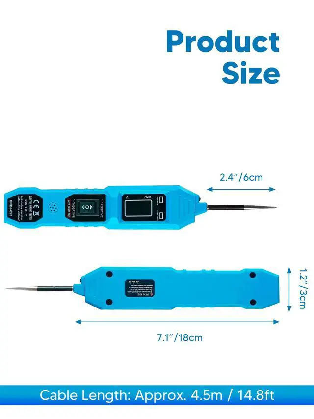 Alt view image 3 of 7 - 6-24V DC Circuit Tester Automotive, Power Circuit Probe Tester