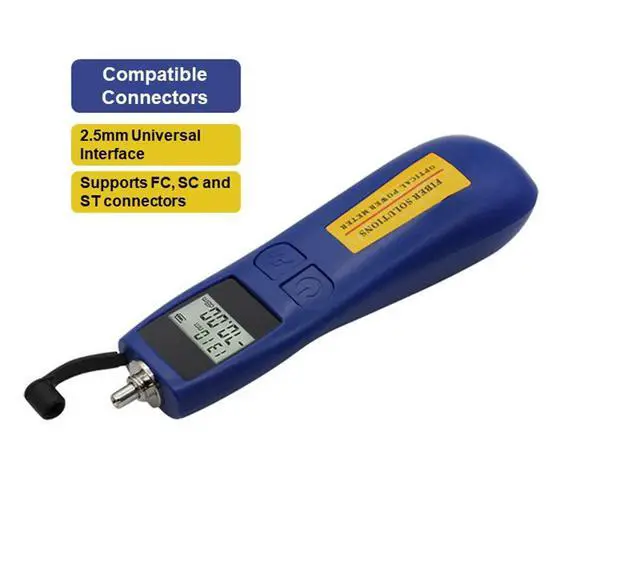 Alt view image 5 of 7 - TL537 Optical Power Meter Fiber Light Meter -70~+10 dBm with 6 Calibrated Wavelengths, FC/SC/ST Universal Interface, 68g Lightweight Fiber Optic Tester for FTTH Splicing & Maintenance