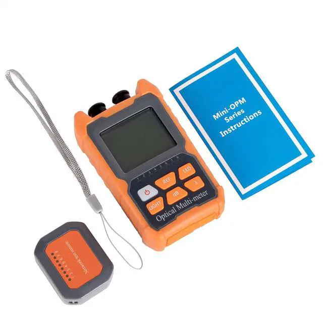 Alt view image 7 of 7 - Mini 4 in 1 Portable Optical Power Meter with Visual Fault Locator 2MV with Network Cable Test Optical Fiber Tester Fiber Optic Power Meter