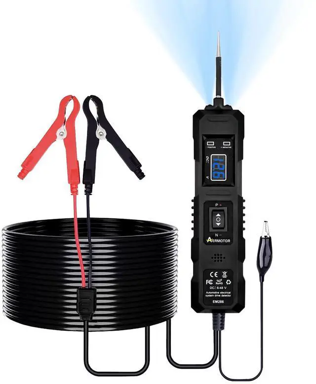Main image of 6V-48V DC Car Power Circuit Probe Tester with Dual LED Lights
