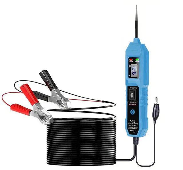 Main image of CT03 Power Circuit Tester, 6-24V DC Test Light Short Circuit, Automotive Component Electrical Polarity Identify Continuity Tester, Overload Protection