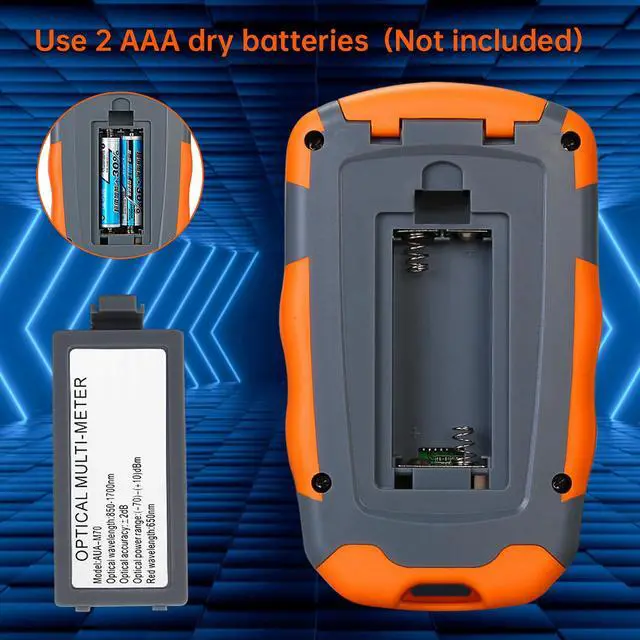 Alt view image 4 of 6 - Fiber Optic Tester Portable Fiber Light Power Meter FC/SC/ST Universal Interface Fiber Tester Built-in 10Km Visual Fault Locator (OPM&VFL) with 1pc FC to LC Adapter