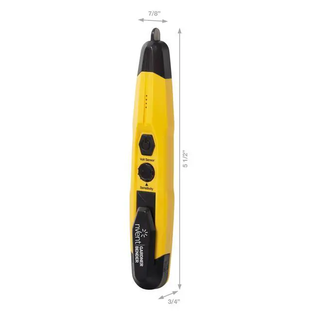 Alt view image 3 of 7 - Instruments VD6509 Adjustable Non-Contact Detector with Flashlight, cETLus Listed, 1, 5 Clams/Master Voltage Tester, yellow