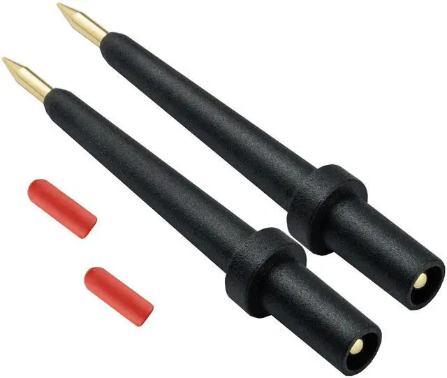 Main image of - 2Pk 4Mm Banana Jack 3 Tip Black (PPTK0024-2),Use for Autel Circuit Tester Power Circuit Probe