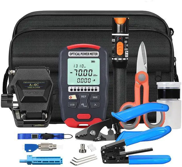 Main image of Fiber Optic Termination Kit 10-in-1 FTTH Cold Connection tool Kit