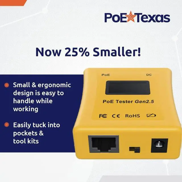 Alt view image 6 of 6 - PoE Tester Gen 2.5 for Voltage, Current & Power
