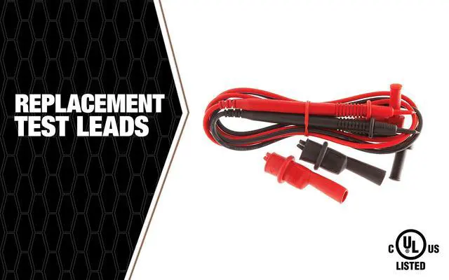 Alt view image 2 of 5 - 60010S Replacement Test Leads with Alligator Clips;black red