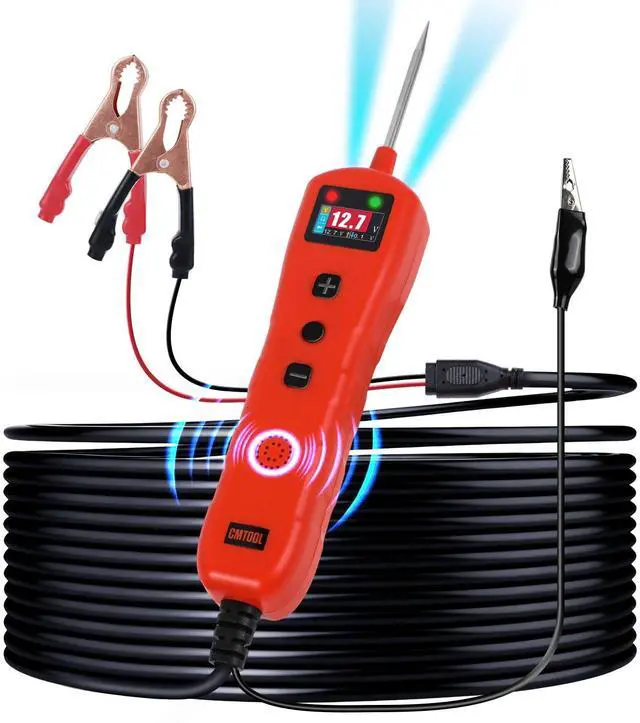 Main image of Power Circuit Probe Tester, 9-30V Test Light Automotive, Car Fuse Tester, Voltage Tester 0.3V-70V, Circuit Breaker Finder, Component Activation Tool