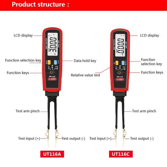 Alt view image 2 of 7 - Parasitic Draw Fuse Tester Automotive, 2026 New Component Multi-Function Tester, for Mini, Maxi & ATC Fuses Live Current Readings up to 80A, Replaceable Tips, Highly Precise, Wide-Range (UT116A)