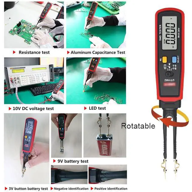 Alt view image 5 of 7 - Parasitic Draw Fuse Tester Automotive, 2026 New Component Multi-Function Tester, for Mini, Maxi & ATC Fuses Live Current Readings up to 80A, Replaceable Tips, Highly Precise, Wide-Range (UT116A)