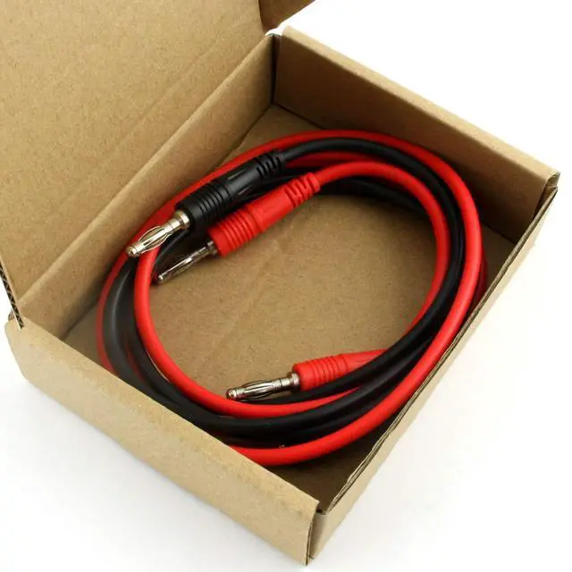 Alt view image 2 of 2 - 2PCS Banana Plug to Banana Plug Cable Test Lead Wire Cable Set 15A 1M