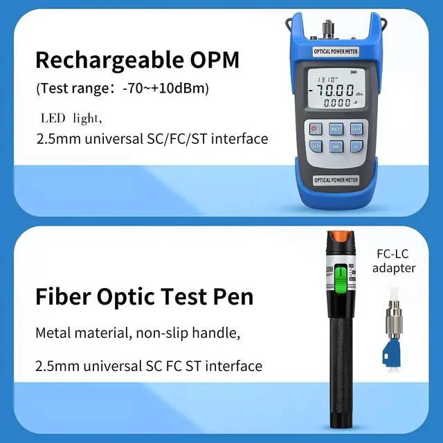 Alt view image 3 of 7 - Fiber Optic Terminal kit 10-in-1 FTTH Tool kit, with S-08 Fiber Cleaver
