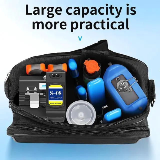 Alt view image 7 of 7 - Fiber Optic Terminal kit 10-in-1 FTTH Tool kit, with S-08 Fiber Cleaver