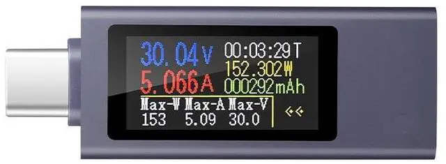 Main image of USB C Power Meter Testers,USB-C Tester Color Screen,Digital Multimeter,Voltage Current Tester USB Battery Checker USB Voltage Current Voltmeter USB Mobile Testers USB Power Tester