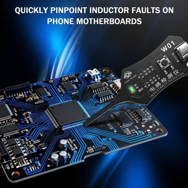 Alt view image 5 of 7 - 2026 2PCS Type-C Inductance Tester - Motherboard Coil Detector for PC & Phone Repair, Electromagnetic Induction Tool for Circuit Board Component Fault Check